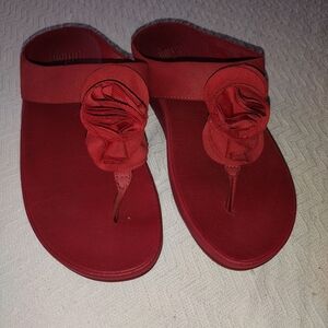 Fitflop Red Floral Sandals